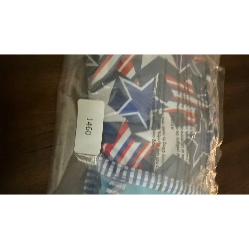 Dolfin Uglies Kids Patriotic Stars Stripes One Piece Swimsuit Red White Blue